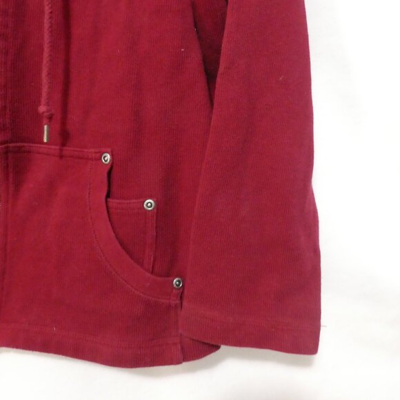 LIZ CLAIBORNE - Lizwear Jeans - Petite | P2P 20 inches | Knit Zip-Up Hoodie - Picture 9 of 15